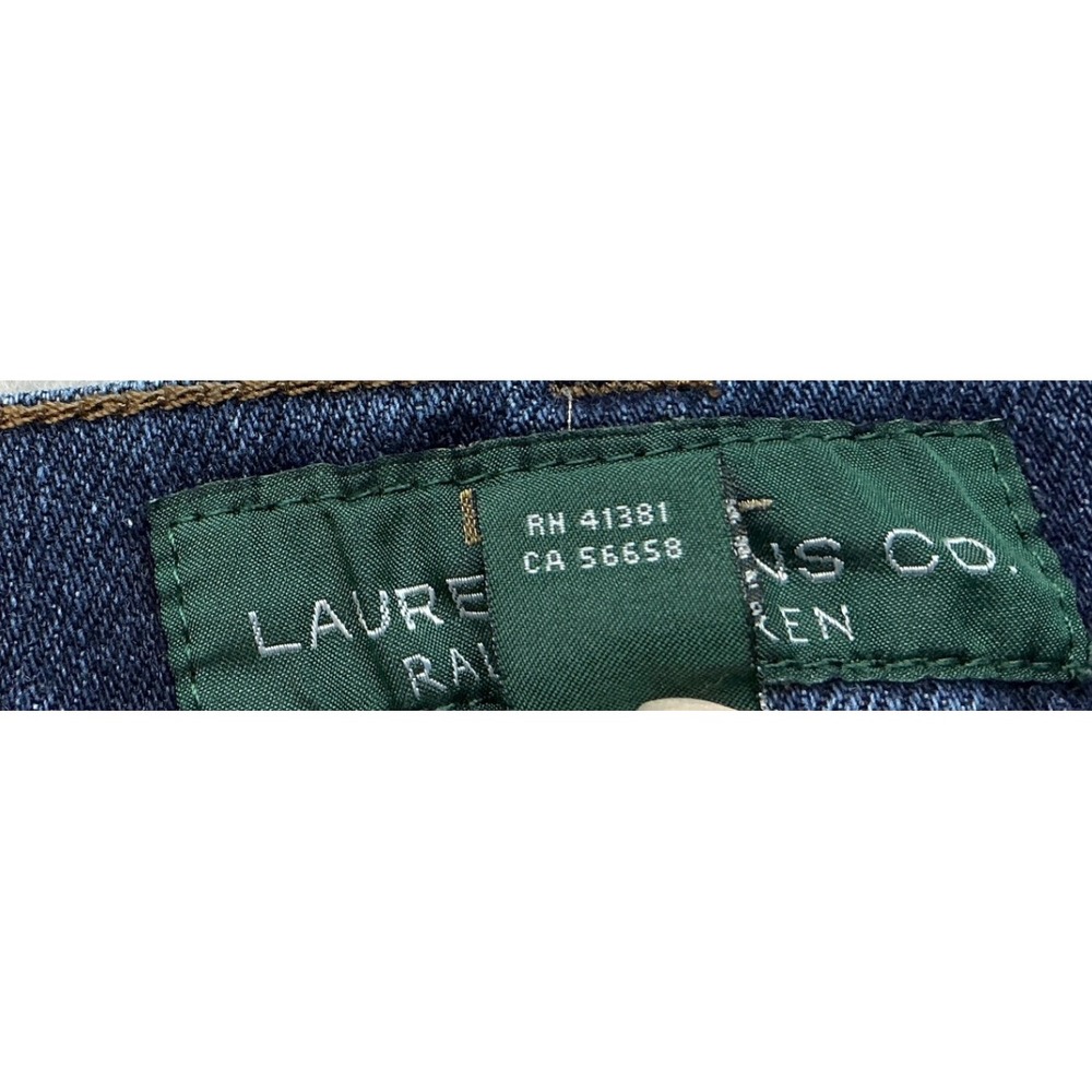 Lauren Ralph Lauren Vintage Jeans Straight Leg Dark Wash Blue Denim Womens 14 - Picture 7 of 16